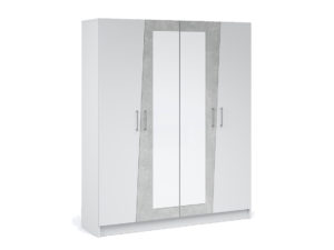 Шкаф-4Д-Антария-с-зеркалом-белый